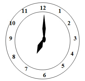 Đồng hồ chỉ 7 giờ đúng